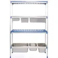 Hendi - Regalsystem Aus Aluminium Für Gn Behälter, 1120x355x(h)1685mm