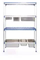 Regalsystem aus Aluminium für GN Behälter, HENDI, 1120x355x(H)1685mm