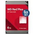 WD Red Plus 6er Set WD60EFPX 36TB - 6x6 TB 5400 rpm 256 MB 3,5 Zoll SATA 6 Gbit/s CMR