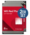 WD Red Plus 2er Set WD60EFPX 12TB - 2x 6 TB 5400 rpm 256 MB 3,5 Zoll SATA 6 G...