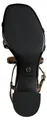 Tamaris Damen Sandalette aus Stoff mit Karree Spitze 1-28204-42, Größe:39 EU, Farbe:Braun