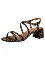Tamaris Damen Sandalette mit Blockabsatz, braun, 39 EU