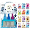 FRESH LINE® Duftstecker Nachfüller 6er Pack (3x7ml) – 3-Phasen-Wechsel – komp. zu 3VOLUTION – Lufterfrischer – 6 Düfte: Wildbeeren, Jasmin Limetten, Aprilfrisch, Goldene Orchidee, Vanille, Orchideen