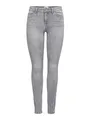 ONLY Damen Onlwauw Life Mid Sk Bb Bj694 Noos Jeans, Medium Grey Denim, S/32