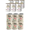BRIT MONO PROTEIN RABBIT 6x400g + Wild Farm Pate Pork 6x400g glutenfreies Hundefutter