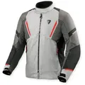 Revit Undulate H2O wasserdichte Motorrad Textiljacke, grau, Größe 2XL für Männer