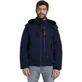TOM TAILOR PADDED BLOUSON WITH HOOD Herren Winterjacke mit Kapuze - Blau - M