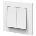 OSRAM SMART+ Smart Home WLAN-Funk-Wandtaster, 2-fach, batteriebetrieben, Weiß