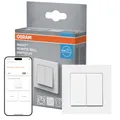 OSRAM SMART+ WiFi Wandschalter 2 Tasten, magnetisch, USB-C aufladbar, 6 Monate Laufzeit, Alexa kompatibel, Weiß