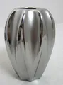 Keramik Vase Mattsilber-Glänzend, ca.17x12 cm H/B