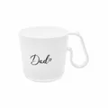 Koziol Henkeltasse Maxx Dad Tasse Becher Henkelbecher Kunststoff Cotton White