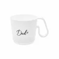 Koziol Henkeltasse Maxx Dad Tasse Becher Henkelbecher Kunststoff Cotton White