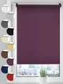 Sonello Verdunkelungsrollo Klemmfix ohne Bohren 110 x 100 Violett Verdunklungsrollo Fensterrollo Rollo Seitenzugrollo Klemmrollo für Fenster & Tür