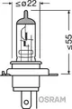 OSRAM Glühlampe, Hauptscheinwerfer (64185) für YAMAHA MOTORCYCLES WR GASGAS EC