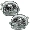 Scheinwerfer Set für Renault Twingo 1 2000-2007 H4 Halogen Streuscheibe