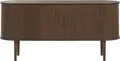 Miliboo - Vintage-Sideboard aus dunklem Holz mit 2 Schiebetüren B160 cm EPIC