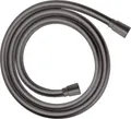 hansgrohe Isiflex - universal Duschschlauch 1,60m, mit Verdrehschutz, flexibler Brauseschlauch mit Knickschutz, inkl. Dichtungsringe, Brushed Black Chrome