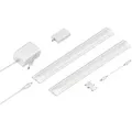 ledscom.de Smarte LED Unterbau-Leuchte SIRIS weiß matt, WLAN-Controller, flach, Smart-Home, Alexa-fähig, je 30cm, je 370lm, weiß, 2er Set