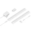 ledscom.de Smarte LED Unterbau-Leuchte SIRIS weiß matt, WLAN-Controller, flach, Smart-Home, Alexa-fähig, je 30cm, je 370lm, weiß, 2er Set