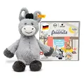tonies Hörfiguren für Toniebox, Steiff Soft Cuddly Friends mit Hörspiel – Dinkie Esel, Gute Nacht Geschichten für Kinder ab 3 Jahren
