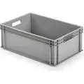 ALUTEC Kunststoffbehälter 60x40x22 cm Stapelbox Stapelkiste Eurobox - Weiß