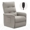 FLEXISPOT Elektrischer Relaxsessel mit Liegefunktion 105°–155°, ergonomischer Liegesessel mit Fußstütze, Fernsehsessel bis 200kg belastbar, L... - Grau