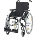 Leichtgewichtrollstuhl Pyro light optima mit Kombiarmlehnen, Polyurethansilber-metallic>>>>SB 37 cm