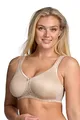 Miss Mary of Sweden Smooth Lacy T-Shirt BH ohne Bügel – Nahtlose Cups, Glatte Passform, Alltagstauglicher Komfort 85B Beige