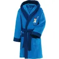Erwin Müller Kinderbademantel Kinder-Bademantel mit Kapuze, Rückenlänge: 84 cm, Frottier, mit Kapuze, default, Walk-Frottier Uni blau Rückenlänge: 84 cm | 146/152