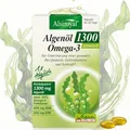 Alsiroyal Algenöl 1300 (30 Kapseln) – Omega 3 hochdosiert mit DHA & EPA - 1 Kapsel pro Tag - unterstützt Herz-, Gehirnfunktion & Sehkraft - Vegan - für 30 Tage