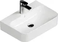 Aqua Bagno Keramik Aufsatzwaschtisch Waschbecken Waschschale 55cm weiß