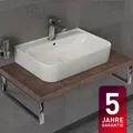 Waschbecken 55cm Keramik Waschtisch Aufsatzwaschbecken Handwaschbecken Gäste-Bad