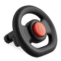 hauck KInder Lenkrad für Kinderwagen Buggy Spielzeug zum Befestigen am Vorderbügel (max. Durchmesser 39,5 cm) - Fahrsimulator Kinderlenkrad - Universal Lenkrad zum Spielen (Schwarz)