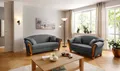 Home affaire 2-Sitzer Milano Vintage, mit Federkern, Bezug in Lederoptik, incl. Zierkissen
