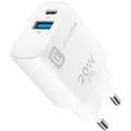 Dual Port Travel Charger Apple PD 20W White (60785) Ladegerät (USB-A + USB-C) - Weiß