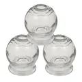 6x Schröpfen aus Glas Feuerschröpfen Schröpfgläser ø6 cm banki Vakuum Massage