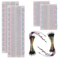 BOJACK Breadboard Kit Steckbrett Set 2x 830 2x 400 Punkte + 126 Jumper Kabel