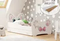 Kids Collective Kinderbett Jugendbett 70x140 80x160 mit Matratze, Schublade und Lattenrost, Katzenmotiv MDF Holz Made in Europe 80x160 cm