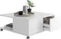 Couchtisch >TWIN 1< in weiß - 70x36x70cm (BxHxT)