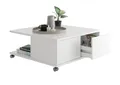 Couchtisch TWIN 1 weiß 70x36x70 cm Wohnzimmertisch