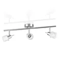 ledscom.de Deckenleuchte MIRAS, 3-flammig, edelstahl matt, 3x GU10 max. 25W