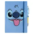 NoName STITCH - Notebook Peluche + Stylo à Bille Lumineux - Format A5 (A5, Harter Einband) (GAGE0032)