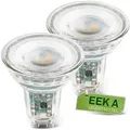 Briloner 2er Set Led Lampe Gu10, Glas, Warmweißes Licht, Energieeff. Klasse A, Ø5 X 5,6 Cm