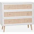 sweeek Bohème, Weiß, 3 Schublade(n), Holz, 30 kg, 390 mm, 900 mm - Weiß