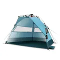 Strandmuschel Pop Up qeedo Quick Bay Strandzelt Quick Up Sonnenschutz - Blau