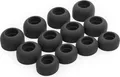 12 x Silikon Ohrstöpsel Ohrhörer Gummi Tipps Für Samsung Galaxy Buds Pro 1 Kopfhörer Ohrhörer in Schwarz