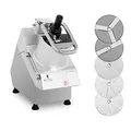 Royal Catering RCGS-750 Gemüseschneider elektrisch 750 W 5 Messerscheiben Ø 205 mm Gemüseschneidemaschine 280 U/min Gemüsereibe