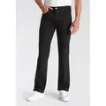 Levi's® Bootcut-Jeans 527 SLIM BOOT CUT in cleaner Waschung schwarz 33