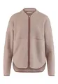 Hessnatur Fleecejacke ACTIVE LIGHT aus reiner Bio-Baumwolle (1-St), mandelbraun