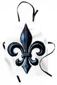 Fleur De Lis Kochschürze Antikes Zeichen Symbol